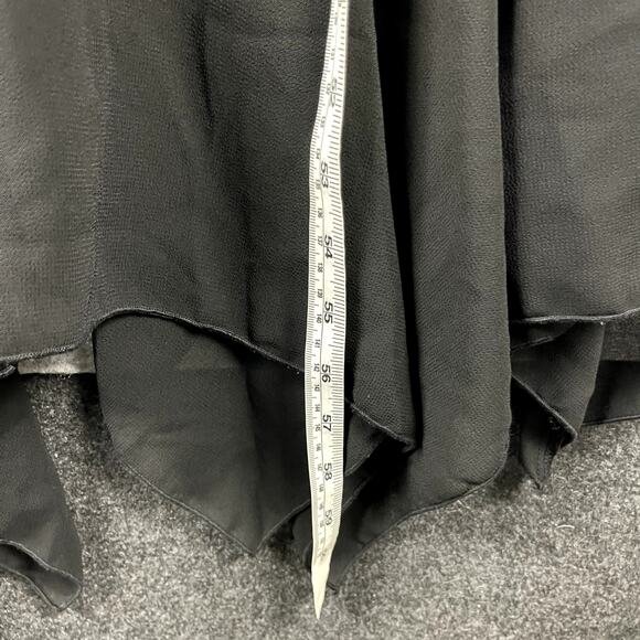 VTG Whimsigoth Witchy Fairy Maxi Dress Womens 7 Black Ruffle Y2K 90s Rampage NEW - Picture 7 of 14